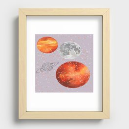 I can meet you in the galaxy  Recessed Framed Print