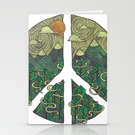 Peaceful Landscape Stationery Cards