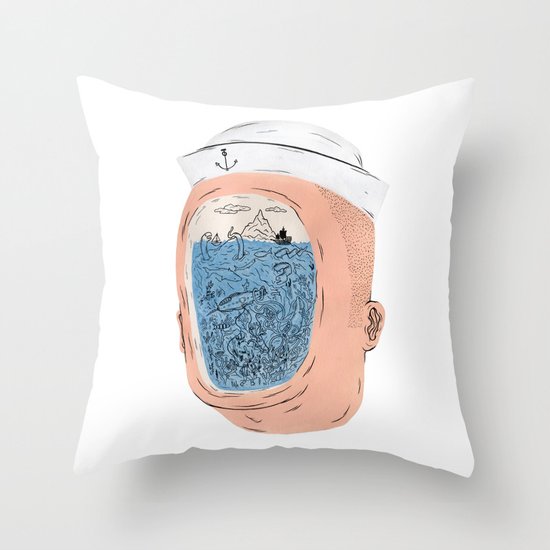 20000 Leagues Under the Sea Throw Pillow
