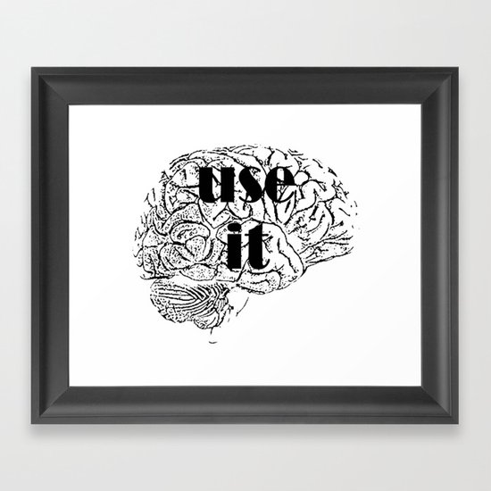 USE IT Framed Art Print