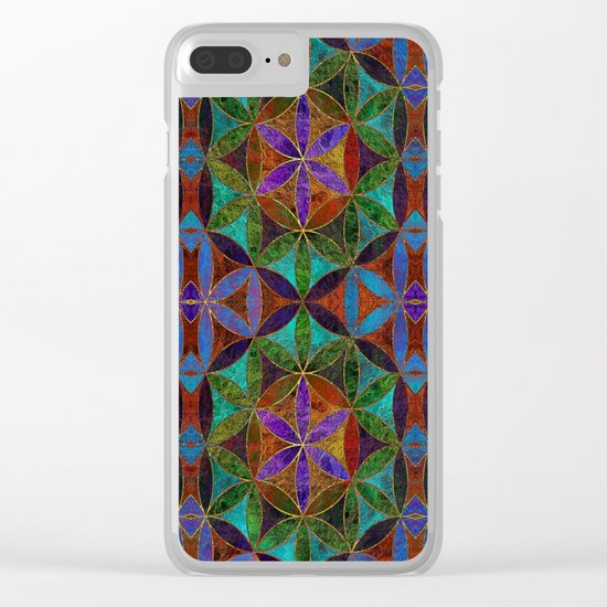 The Flower of Life (Sacred Geometry) 2 Clear iPhone Case