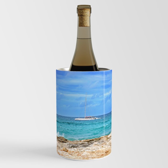 Beach Cabana Art Wine Chiller