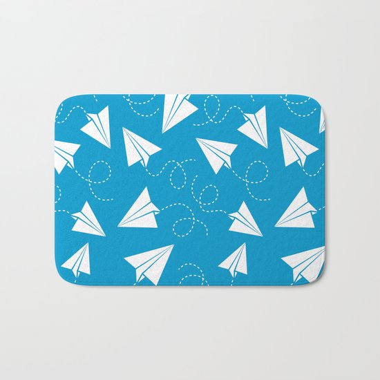Paper Plane Bath Mat