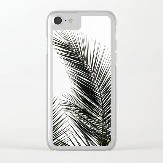 Palm Leaves Clear iPhone Case