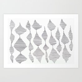 Shapes of lines Art Print
