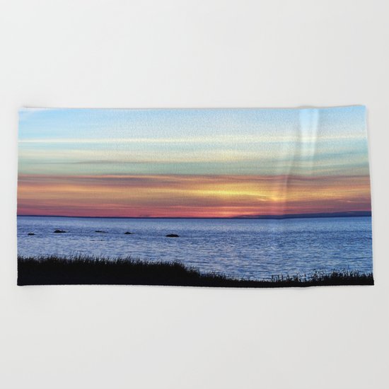 Sunset in the Clouds Beach Towel