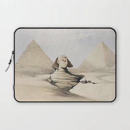The Great Sphinx Pyramids of Gizeh (Giza) illustration by David Roberts (1796–1864) 2 Laptop Sleeve