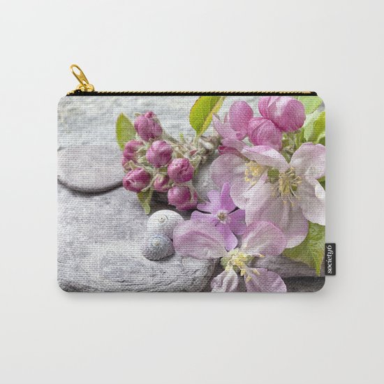 Appleblossom and shell still life Carry-All Pouch