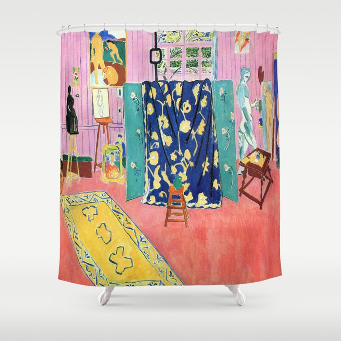 Henri Matisse The Pink Studio Shower, Studio Shower Curtains