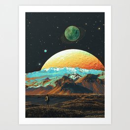 Exploring The Cosmos - Retro Space Art Print