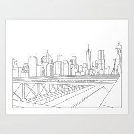 New York City Skyline Art Print