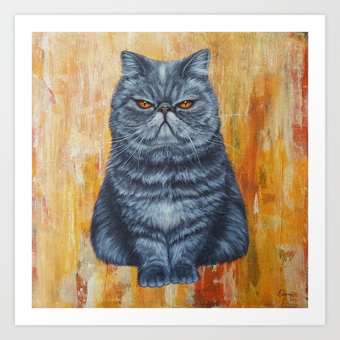 Cool Cat Art Print By Kathleenwong Society6