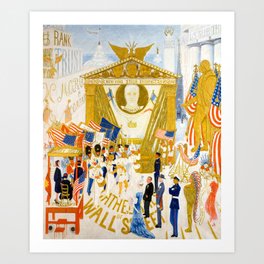 The Cathedrals of Wall Street by Florine Stettheimer, 1939 Art Print