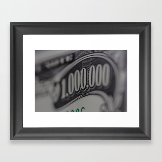 MILLION Framed Art Print