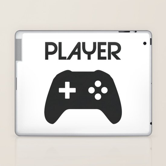 Player Text And Gamepad Laptop Ipad Skin By Marodek Society6