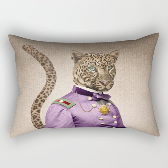 Grand Viceroy Leopold Leopard Rectangular Pillow