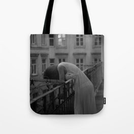 The last heartache - female figurative form cityscape portrait black and white photograph / photography Tote Bag