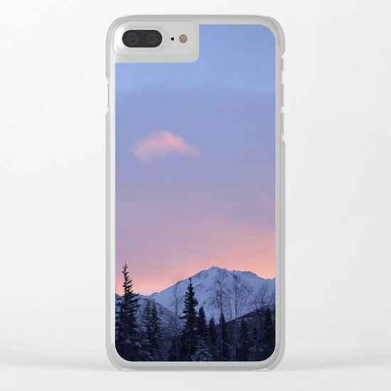 Chugach Mts Serenity Sunrise - II Clear iPhone Case