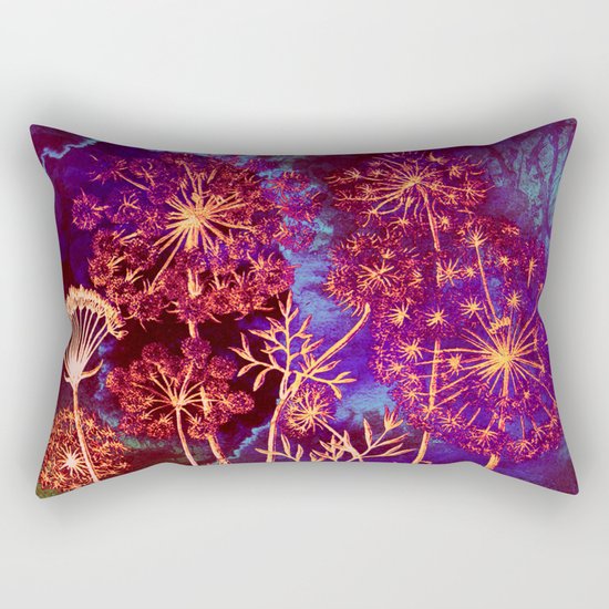dandelions in the storm Rectangular Pillow