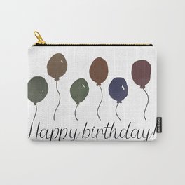 Happy Birthday Balloons Carry-All Pouch
