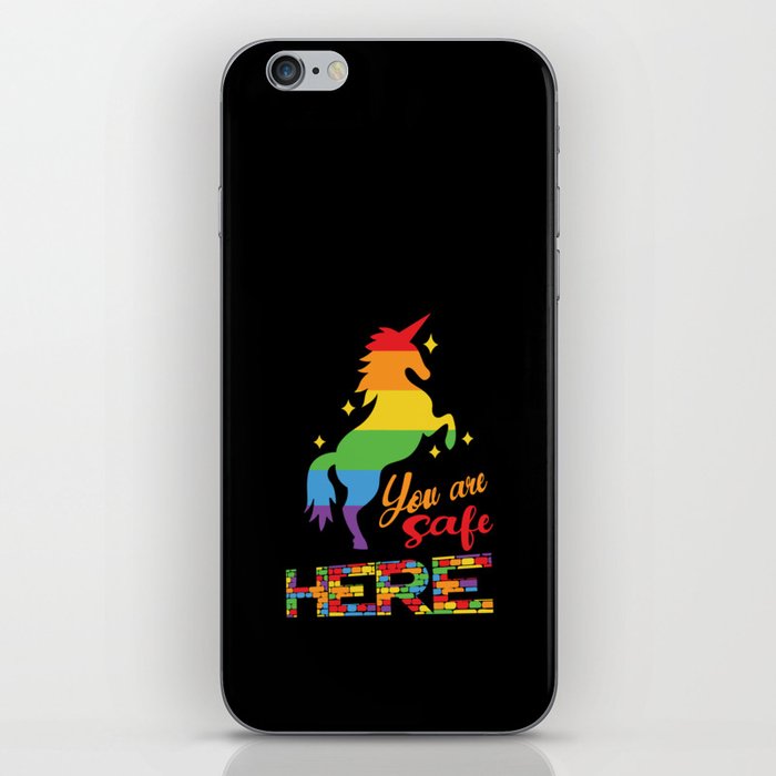 You are safe here iPhone Skin