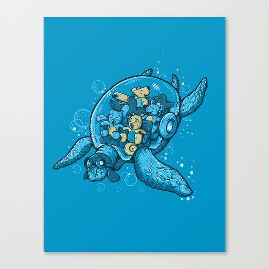 FLYING DEEP Canvas Print