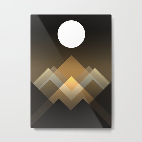 Path between hills Metal Print