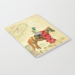 Artistic Kentucky Derby [vintage inspired] Map print Notebook
