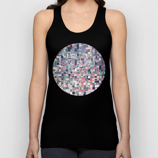 Colorful Abstract Geometric Mosaic Unisex Tank Top