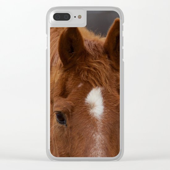 Red - The Auburn Horse Clear iPhone Case