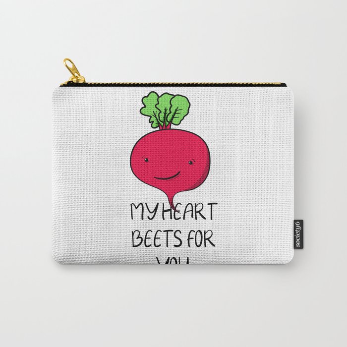 Kawaii vegetable beet for valentines day or your love Carry-All Pouch