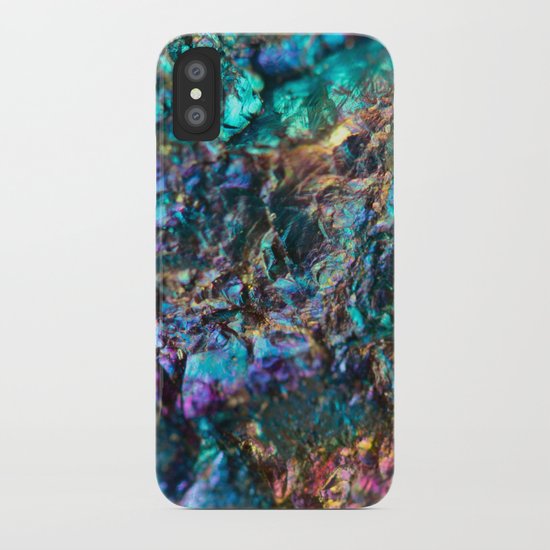 Turquoise Oil Slick Quartz iPhone Case