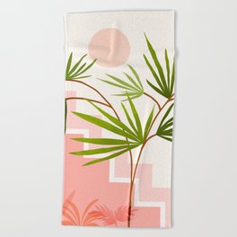 Summer in Belize Abstract Landscape Beach Towel