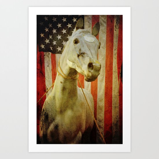 Portrait of an American Horse Art Print