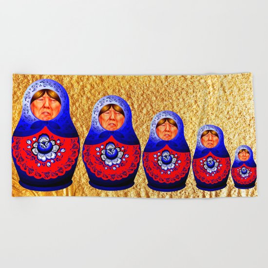 Trampbushka | Funny | Comedy Beach Towel