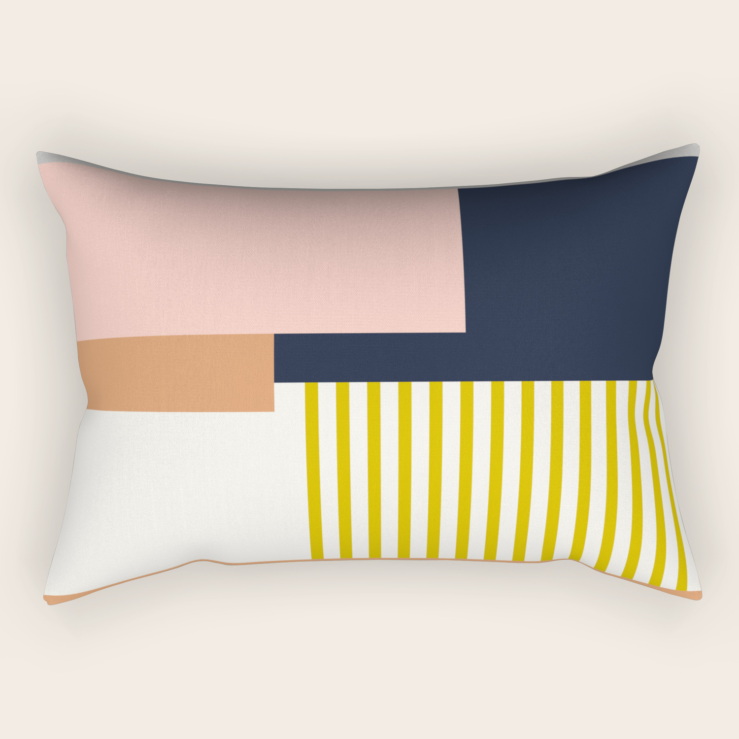 geometric print pillows