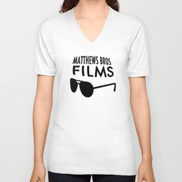 Matthews Bros Films Logo V Neck T Shirt