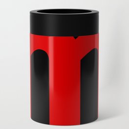 letter M (Red & Black) Can Cooler