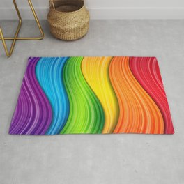 Colorful Rainbow Area & Throw Rug