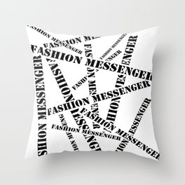 Fashion Messenger Throw Pillow