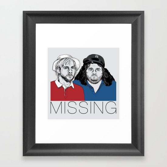 Missing Framed Art Print