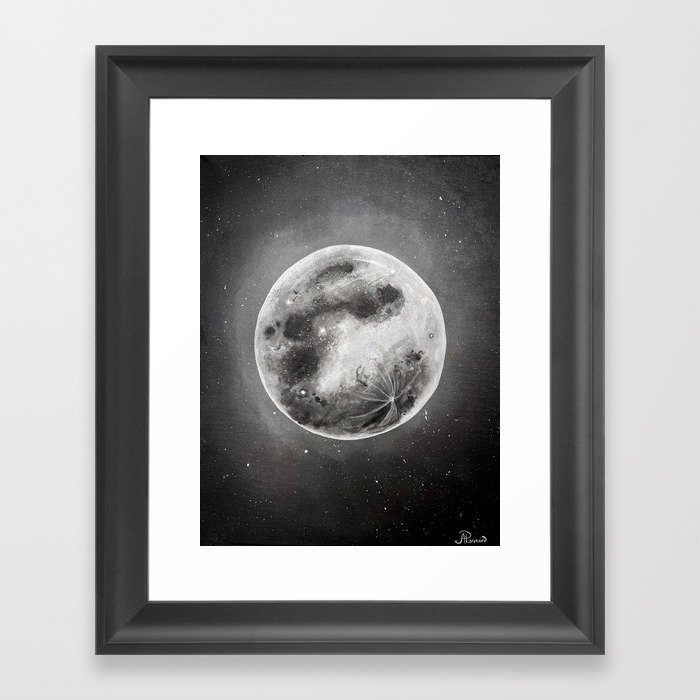 Love you to the moon Framed Art Print