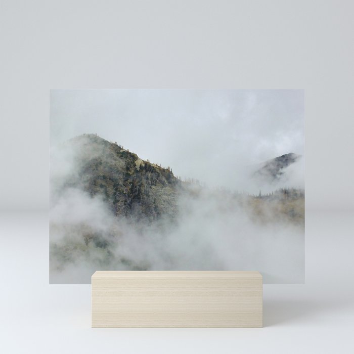 Misty mountains  Mini Art Print
