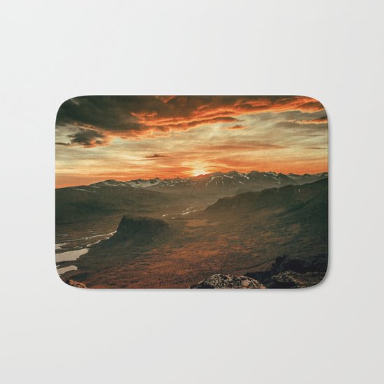 Sunset Landscape Bath Mat
