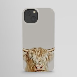 Albino Highland Cow iPhone Case