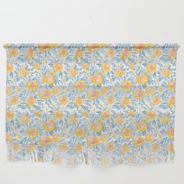 Summertime yellow roses Wall Hanging