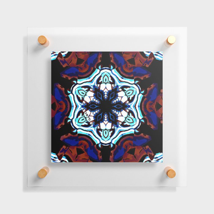 Dark Flower 2 - Mosaic Texture Floating Acrylic Print