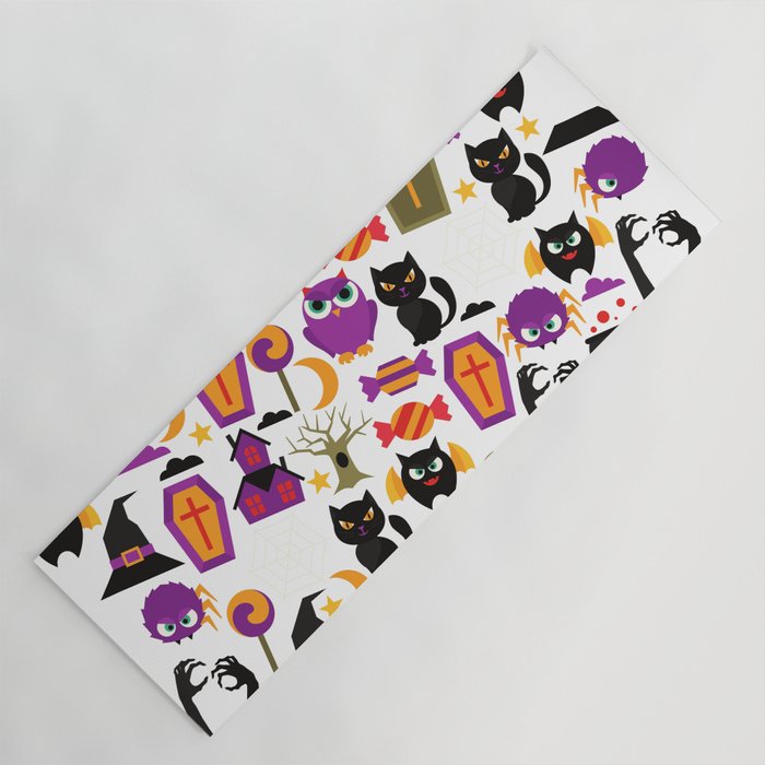 Happy Halloween Pattern Yoga Mat