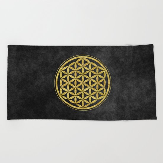 Flower Of Life 007 Beach Towel