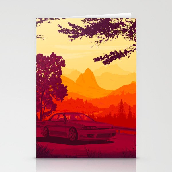 Touge Gradient 01 Stationery Cards